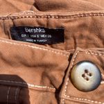 Bershka Brown Straight Leg Pants Casual Style Photo 1