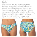 Ralph Lauren Lauren  carnivale paisley tankini bikini swim suit sz M / 6 Photo 5