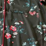Charter Club ⭐️  Intimates Soft Silky Button Down‎ Black Floral Pajamas Womens XS Photo 3