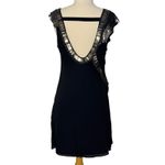 Karen Millen  Silk Beaded Sequin Mini Dress Asymmetric Party Formal Red Carpet 8 Photo 7