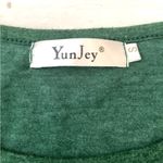 Target Women’s S/M Basic Crewneck Tee Short Sleeve Shirt Size Small Green Gray White Photo 3