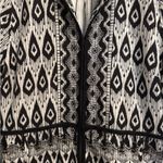 Chico's Chico’s Size 3 Or 16/18 Contrast Ikat Print Lounge Cotton Lightweight Jacket Photo 2