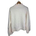 Friend of Audrey The Minimal Knit Cream Mock Neck Sweater Sz. S Photo 6