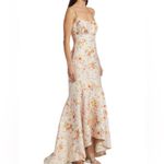 Monique Lhuillier Wildflower Jacquard Mermaid Gown Dress Photo 2