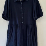 Boden Mini Jersey Shirt Dress Navy Blue 10 Photo 0