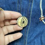 Julia Kim Plus 2x Denim Shirt Patched Jacket Animal Print Art To Wear Boho 90s Photo 5