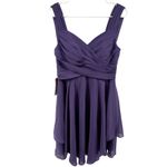 JJ's House  Dress A-line V-Neck Knee-Length Chiffon Cocktail Tahiti Purple 8 NWT Photo 2