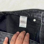 Everlane  Denim Skirt Raw Hem Washed Black 29 Photo 3