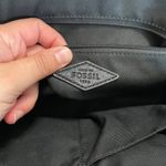 Fossil Rachel Satchel Crossbody Printed Faux Leather Black Red Photo 6