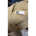 SO NWT  Cable Knit Yarn Sweater Sz M Tan Camel Photo 6