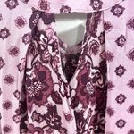 Clover + Scout Mauve and purple print cutout swing top size medium Photo 4