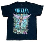 Nirvana Forest In Utero T Shirt Short Sleeve Black Size Medium Photo 1