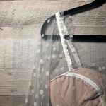 Hello Molly Malibu Sunset Mesh Dot Bustier Crop Top Photo 6