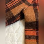 Tahari  Cropped Sweater Blazer Jacket Tan Plaid Photo 5