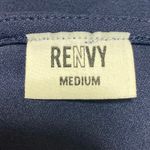 Renvy Women's Blue Long Bell Sleeve V Neck Stretch Mini Shift Dress Size M Size M Photo 3