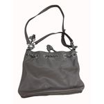 Michael Kors Authentic women’s leather chain link gray purse shoulder bag medium Photo 8