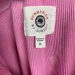 Anthropologie Sundry Sunnyside Pink Waffle Knit Jogger Pants Sz.M Photo 3