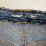Old Navy Women's  higher high rise Flare Jeans Size 4 Blue Denim medium wash Photo 6