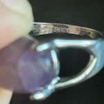 Amethyst Purple S925 silver ring size 8 Photo 7