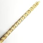 New Stainless steel gold magnetic bracelet 7.5" Photo 3