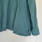 Athleta  Advantage Poplin Top Teal Breathable Rain Jacket Medium Commute Travel Photo 2