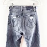 Mother High Waisted Rider Ankle Distressed Jeans After Midnight With Molly Black Size 24 Photo 6