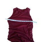 SheIn  Womens Maroon Ribbed Sleeveless Ruched Bodycon Tank Dress Casual Beach  S Photo 5