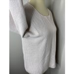 Alashan Pink Cotton Cashmere Waffle Knit Long Sleeve Sweater Medium M Photo 4