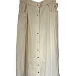 Vintage Cream Maxi Skirt Deadstock NWT Size 12 Photo 0