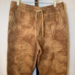 Garnet Hill Garnet‎ Hill Salt-Washed Chino Joggers Beachwood Palm Brown Size Small Photo 2
