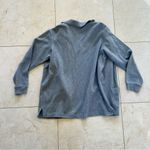 Talbots Like New Oversized Heather Gray Zipup Sweater Sz Small Photo 3