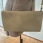 Whiting & Davis  beige mesh zip closure convertible crossbody bag Photo 3