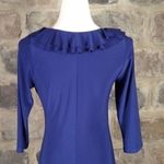 Jolibel Ruffled Sheath Dress Formal Occasion Cocktail Party Guest Evening 6 Blue Photo 8