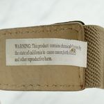 Faux Leather Rhinestone Buckle Stretch Cinch Belt Size Small S Womens Brown Photo 6