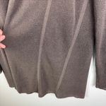 Eileen Fisher  Linen Cardigan Large‎ Brown Draped Open Front Coastal Minimalist Photo 1