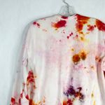 Armani Exchange Large Top Lipstick Clouds Tie Dye Handmade Jersey Knit Pink 416 Photo 7