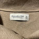 Abercrombie & Fitch Soft A&F Sweater Womens Sz S/M Oversized Half Zip Tan Shirt Photo 1