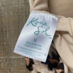 Kona Sol Leopard Animal Print One Piece Swimsuit Size Medium Brown Cream Photo 5