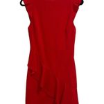 Alice + Olivia Red Verona Ruffle Dress Photo 0