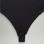 Lululemon  Wundermost Ultra-Soft Nulu Mockneck Sleeveless Bodysuit Black Large Photo 1