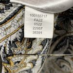 JM Collection Womens L Shift Dress Yellow Black Paisley Floral Flared 1/2 Sleeve Photo 9