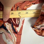 Cynthia Rowley  Blouse 2X Abstract Swirl Print Button Front Boho Artistic Retro Photo 5