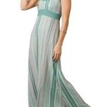 prAna  Cali Dress Womens XS Tribal Striped Maxi Long Racerback Sun Shelf Bra Photo 0