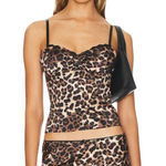 LIONESS Enigmatic Cami in Leopard X-Small Womens Sleeveless Tank Top Photo 0