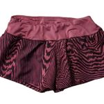 Nike Crew Burgundy Zebra Print Shorts Size Small Photo 1
