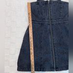 Wild Fable Size Medium Zip Up Distressed Black Denim Dress Photo 3