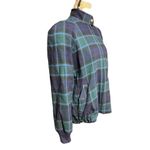 Pendleton 1980s  Green & Navy 100% Wool Vintage Front Zip Coat Women size Medium Photo 10