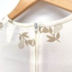 Vintage 70s Melissa Lane Cream Floral Dress Size 10 Photo 9