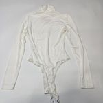 superdown Edith High Neck Bodysuit in White Photo 10