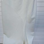 ABS Allen Schwartz ABS collection white cold shoulder slit midi‎ dress Photo 3